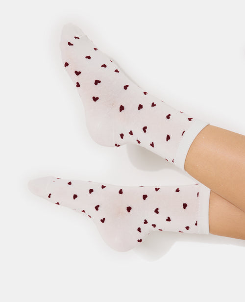 Lot de 2 paires de chaussettes avec cœurs - PIMKIE - 2