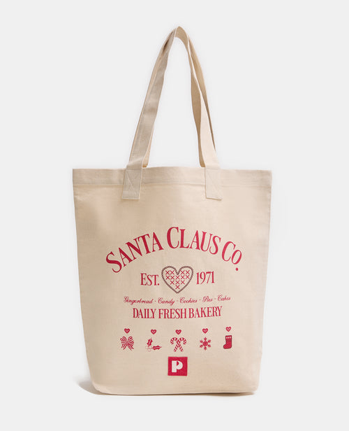 Tote bag en toile motifs de Noël - PIMKIE - 1