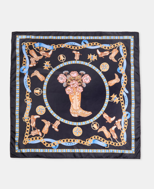 Foulard en tissu satiné avec santiags - PIMKIE - 4