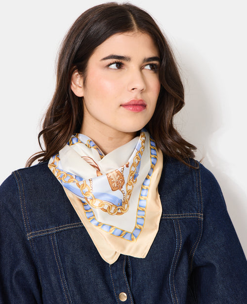 Foulard en tissu satiné avec santiags - PIMKIE - 1