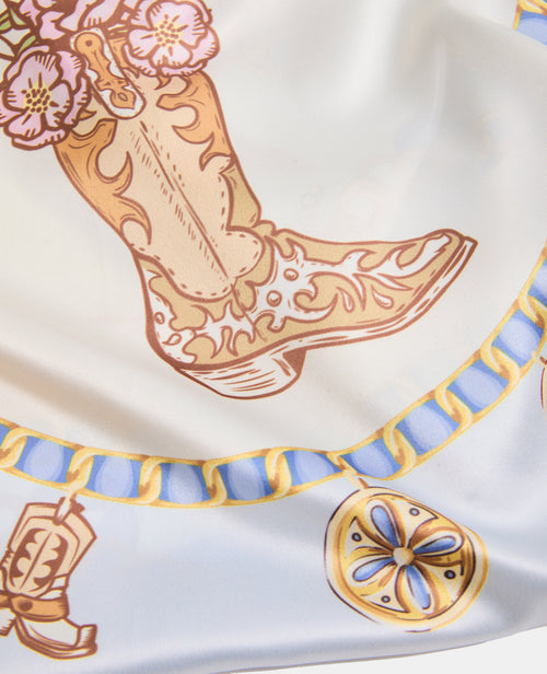 Foulard en tissu satiné avec santiags - PIMKIE - 3