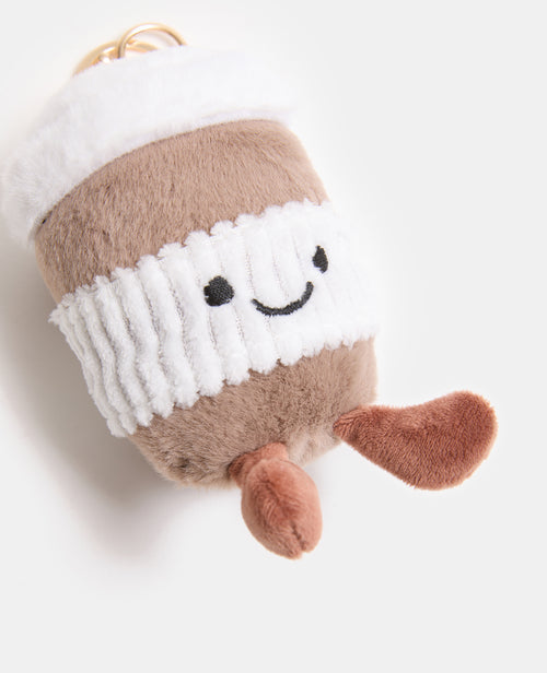 Déco de sac avec gobelet de café en peluche - PIMKIE - 3