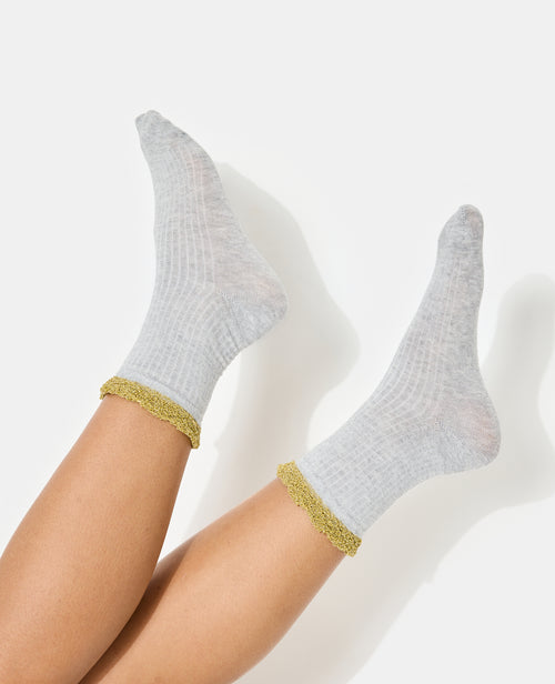 Lot de 2 paires de chaussettes avec volants lurex - PIMKIE - 2