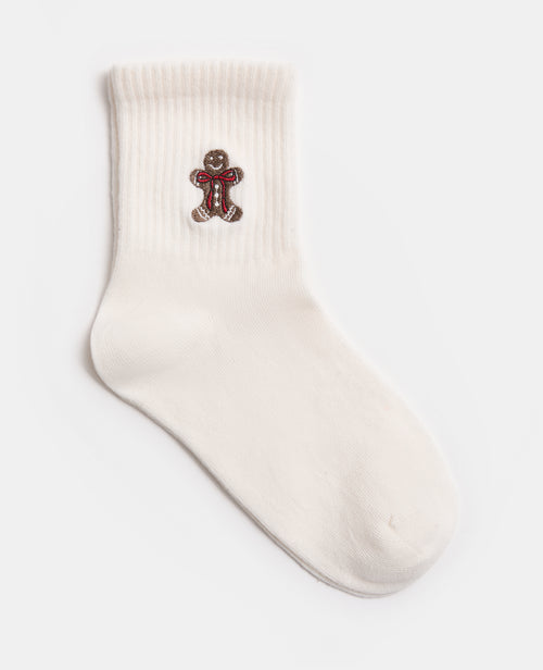 Paire de chaussettes avec broderie sapin de Noël - PIMKIE - 1