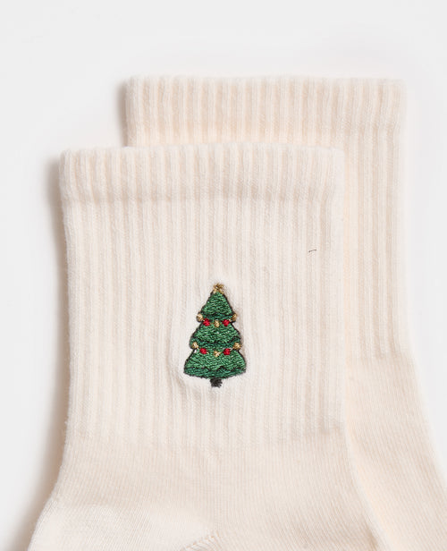 Paire de chaussettes avec broderie sapin de Noël - PIMKIE - 3