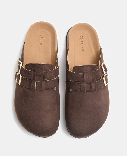 Mules sabots en suédine 2 brides - PIMKIE - 2