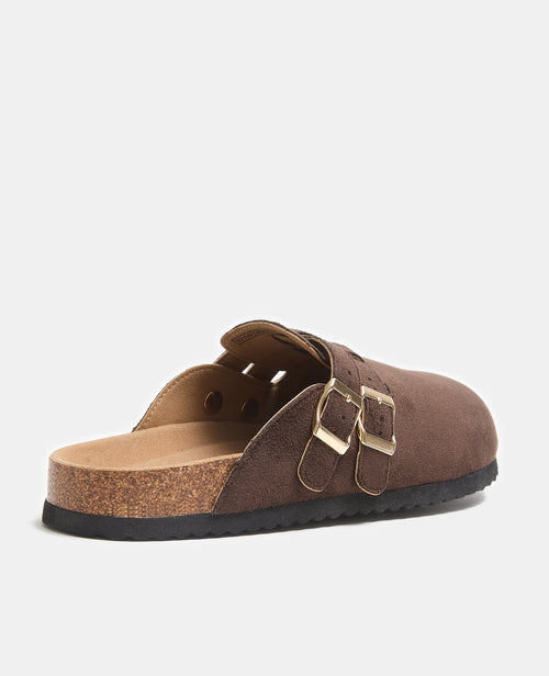 Mules sabots en suédine 2 brides - PIMKIE - 4