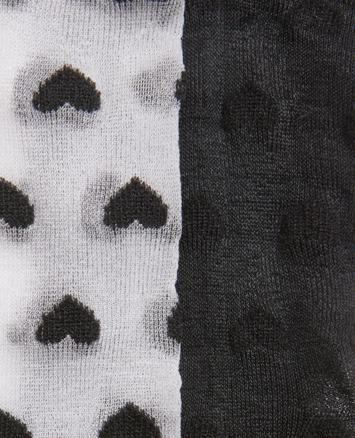 Lot de 2 paires de chaussettes transparentes cœurs - PIMKIE - 4