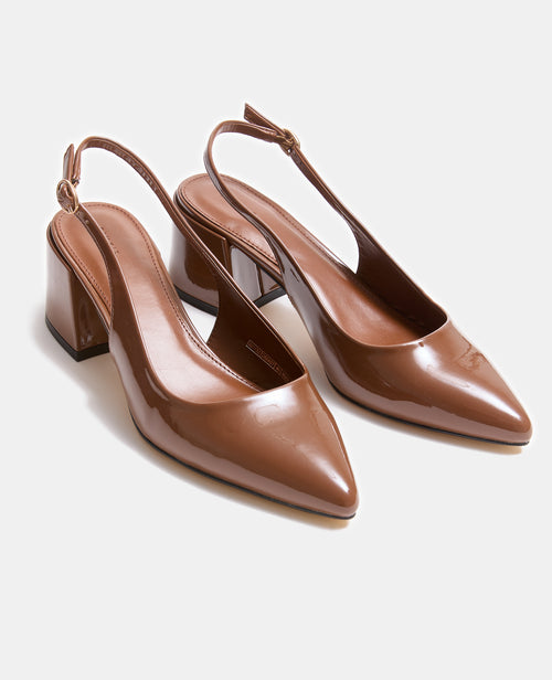 Sandales vernies avec bouts pointus et talons bloc - PIMKIE - 2