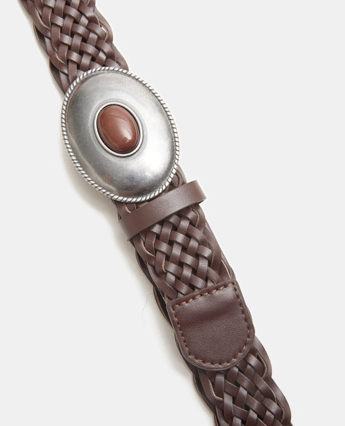 Ceinture tressée avec boucle métal et pierre - PIMKIE - 4
