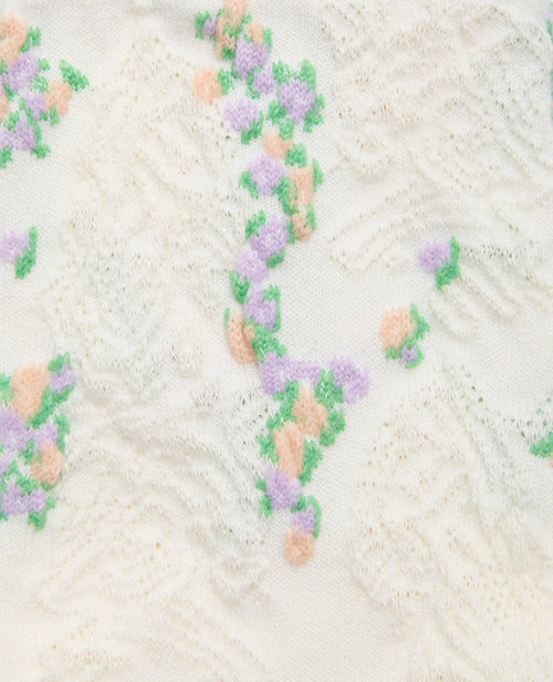 Paire de chaussettes avec fleurs et maille fantaisie - PIMKIE - 3