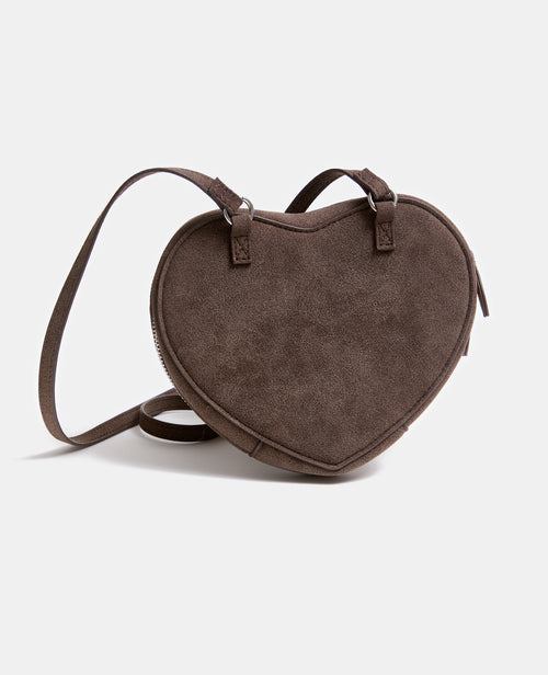 Sac forme cœur en suédine avec clous - PIMKIE - 5