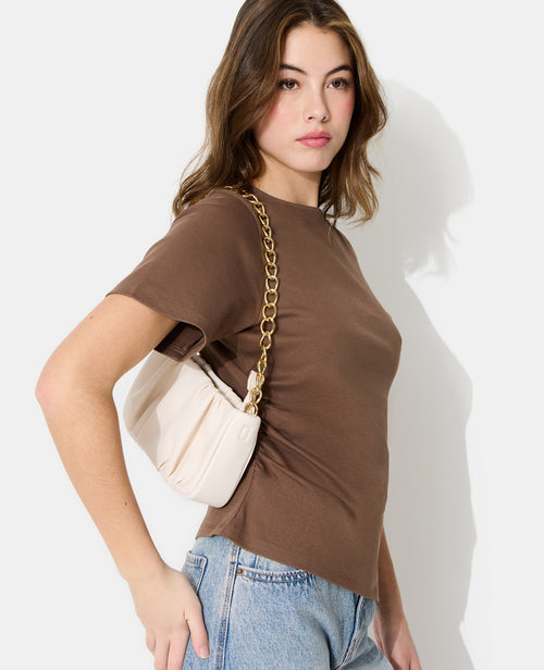 Sac effet froncé avec bandoulière chaîne - PIMKIE - 2