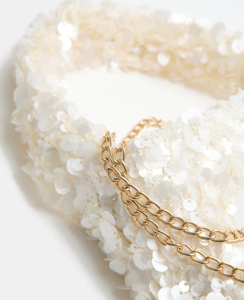 Sac sequins avec poignée et bandoulière chaîne - PIMKIE - 3