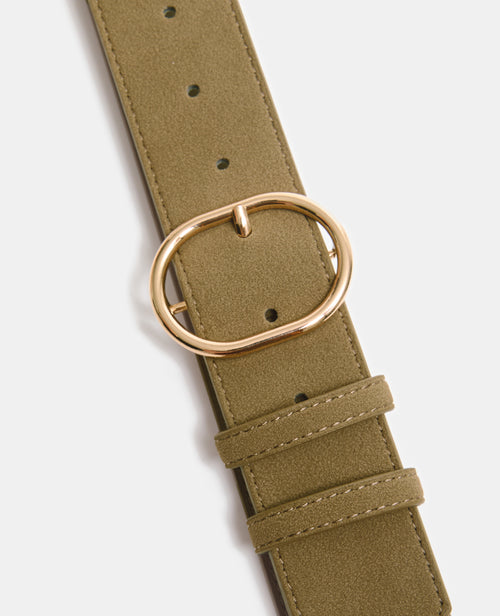 Ceinture large aspect suédine avec boucle ovale - PIMKIE - 4