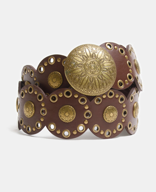 Ceinture avec œillets et décos métalliques - PIMKIE - 1