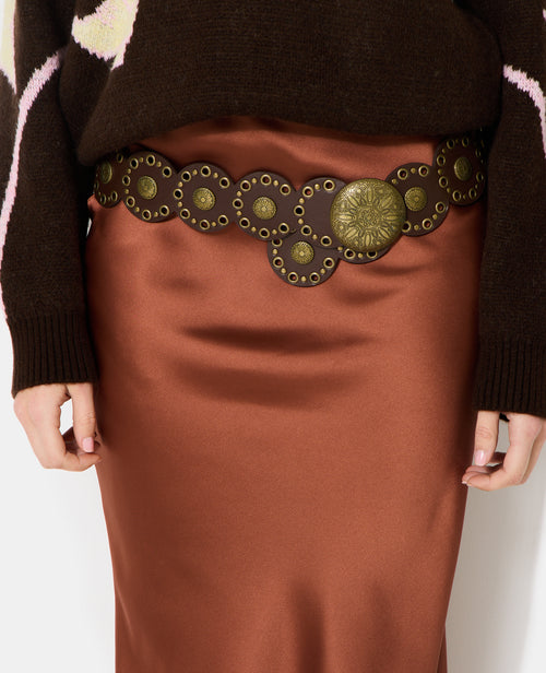 Ceinture avec œillets et décos métalliques - PIMKIE - 2