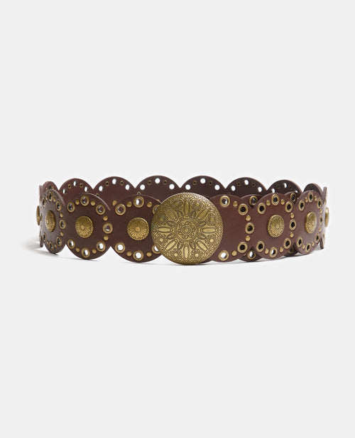 Ceinture avec œillets et décos métalliques - PIMKIE - 3