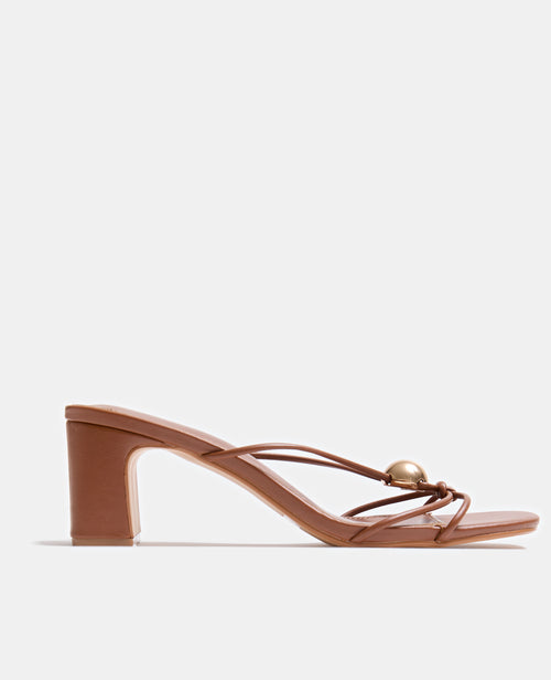 Mules à talon avec détail bille métallique - PIMKIE - 1