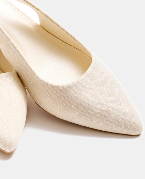 Sandales tissu avec bouts pointus et talons bloc - PIMKIE - 3