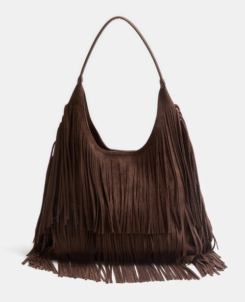 Sac en suédine avec franges - PIMKIE - 1