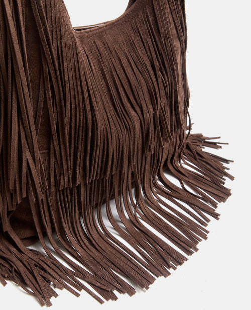 Sac en suédine avec franges - PIMKIE - 3