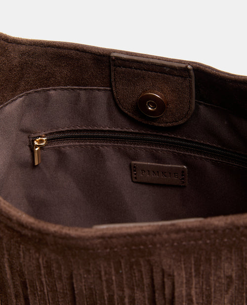Sac en suédine avec franges - PIMKIE - 4