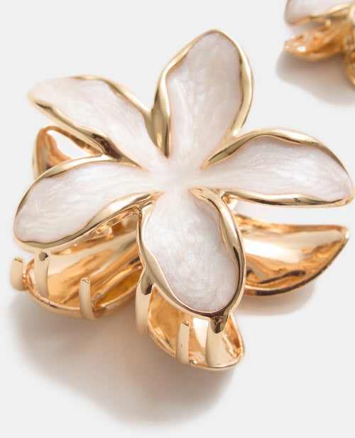 Lot de 3 pinces fleur de tiaré effet nacre - PIMKIE - 2