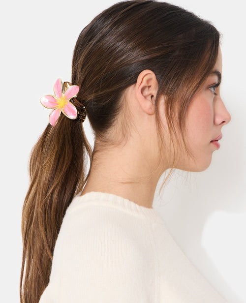 Lot de 3 pinces fleur de tiaré effet nacre - PIMKIE - 2