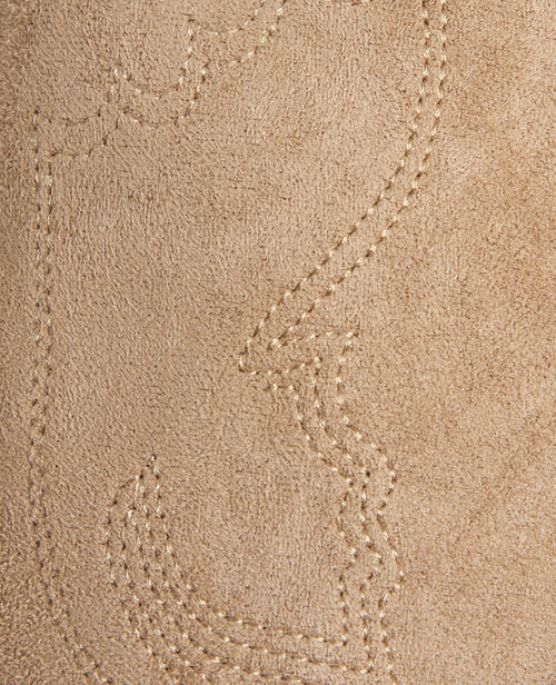 Bottes santiags en suédine talons bizeautés - PIMKIE - 6