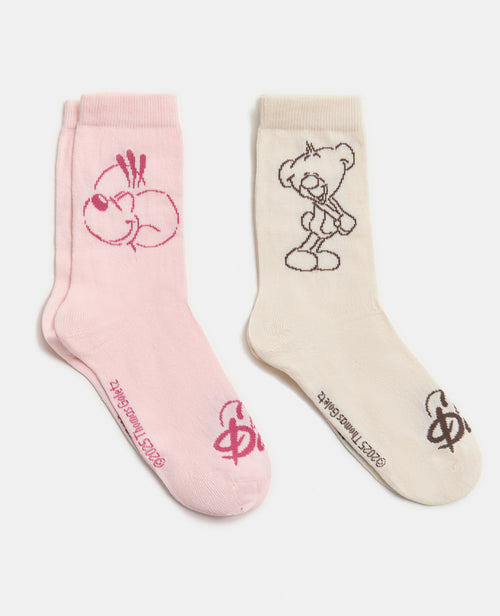 Lot de 2 paires de chaussettes Diddl - PIMKIE - 1