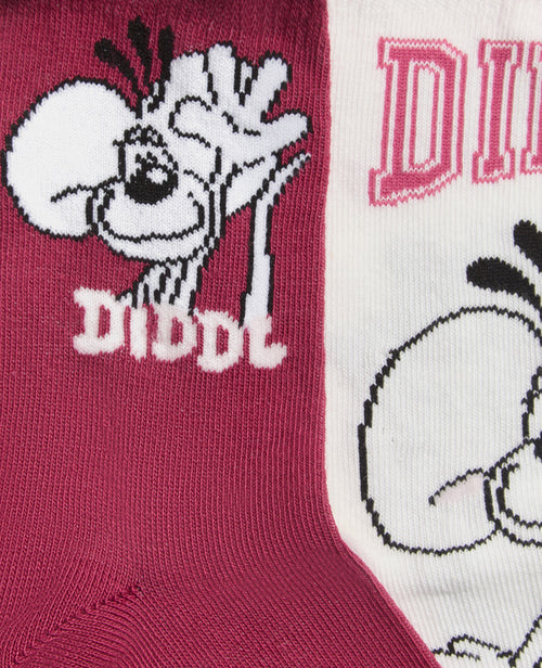 Lot de 2 paires de chaussettes Diddl bords ondulés - PIMKIE - 3