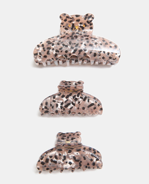 Lot de 3 pinces crocodiles avec têtes d