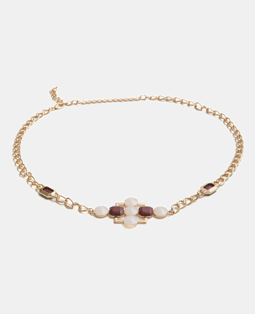 Ceinture chaîne métallique avec détails bijoux - PIMKIE - 1