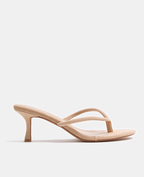 Paire de tongs à talon en suédine - PIMKIE - 1