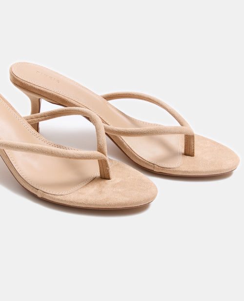 Paire de tongs à talon en suédine - PIMKIE - 4