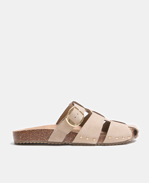 Paire de mules en suédine avec brides - PIMKIE - 1