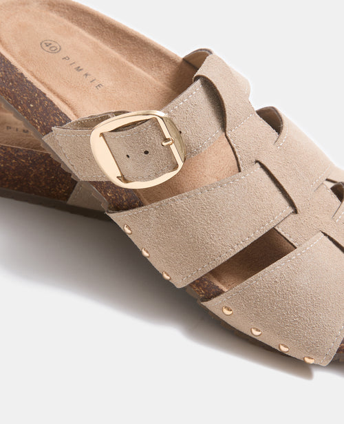 Paire de mules en suédine avec brides - PIMKIE - 3