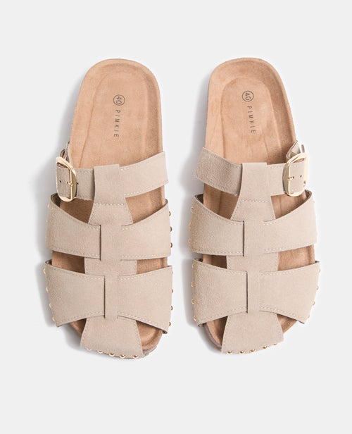 Paire de mules en suédine avec brides - PIMKIE - 5