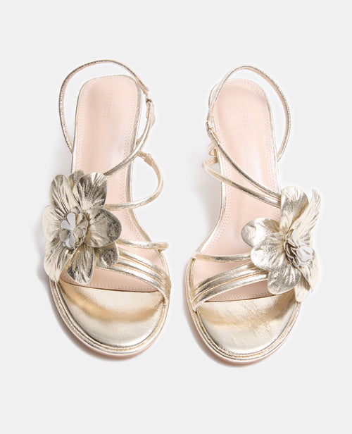 Paire de sandales à talons avec fleur - PIMKIE - 2