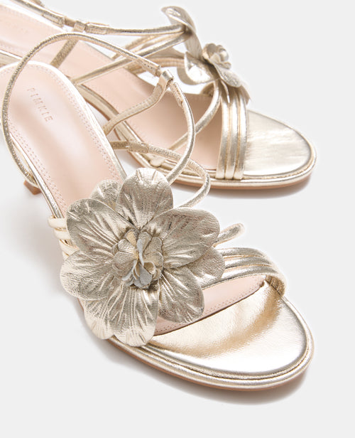 Paire de sandales à talons avec fleur - PIMKIE - 3