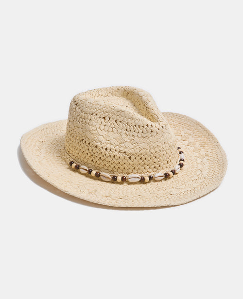 Chapeau de paille avec perles et coquillages - PIMKIE - 2