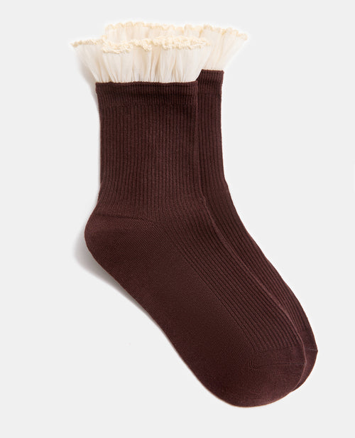 Paire de chaussettes avec froufrous - PIMKIE - 1