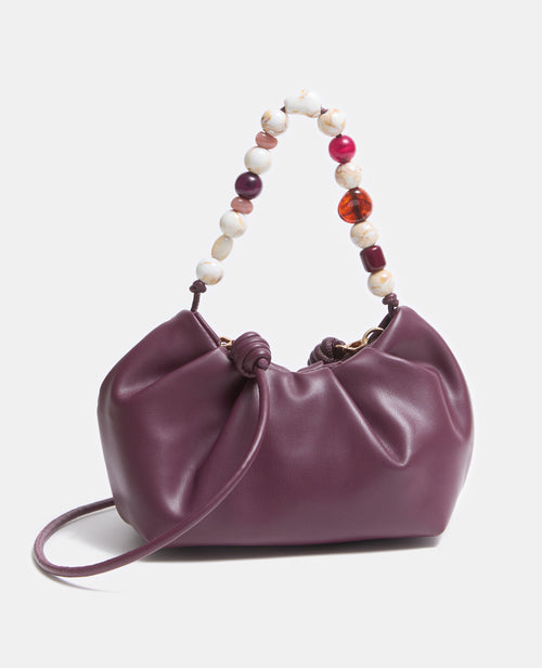 Sac en simili avec poignée perles et bandoulière - PIMKIE - 1