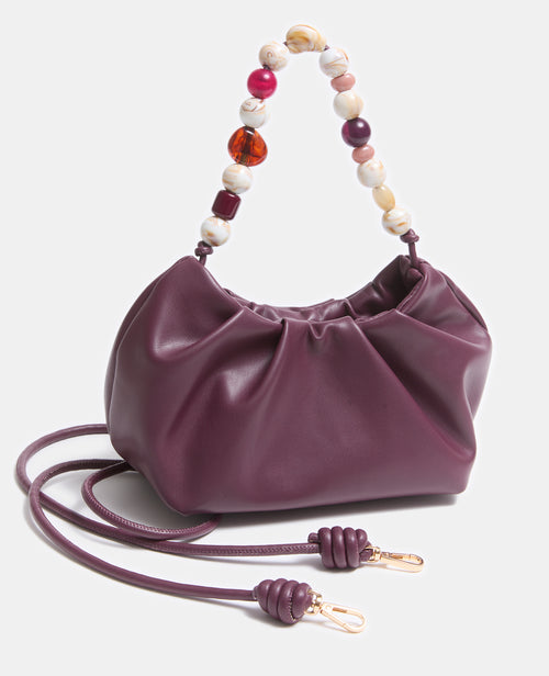 Sac en simili avec poignée perles et bandoulière - PIMKIE - 5