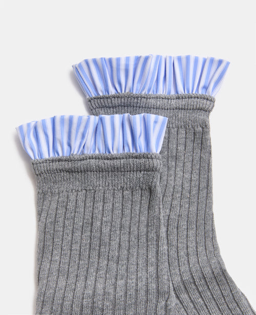 Paire de chaussettes avec froufrous rayés - PIMKIE - 2