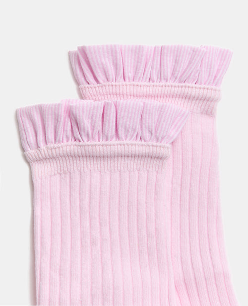 Paire de chaussettes avec froufrous rayés - PIMKIE - 2