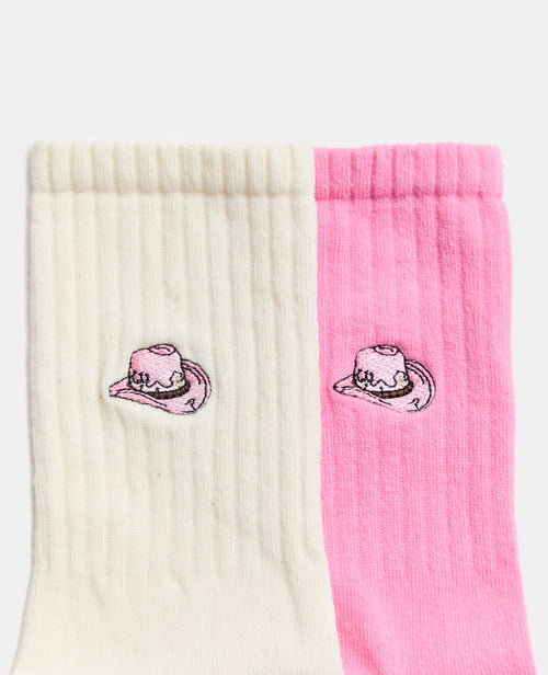 Lot de 2 paires de chaussettes avec chapeau cowboy - PIMKIE - 2