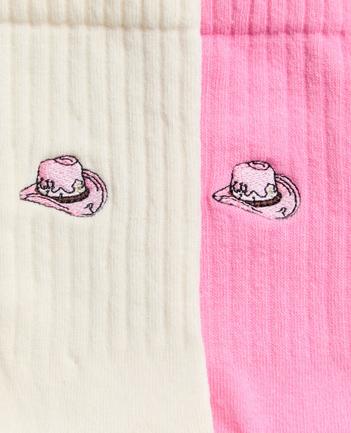Lot de 2 paires de chaussettes avec chapeau cowboy - PIMKIE - 3
