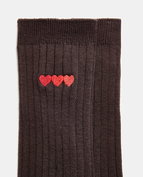 Paire de chaussettes avec broderie cœurs - PIMKIE - 2